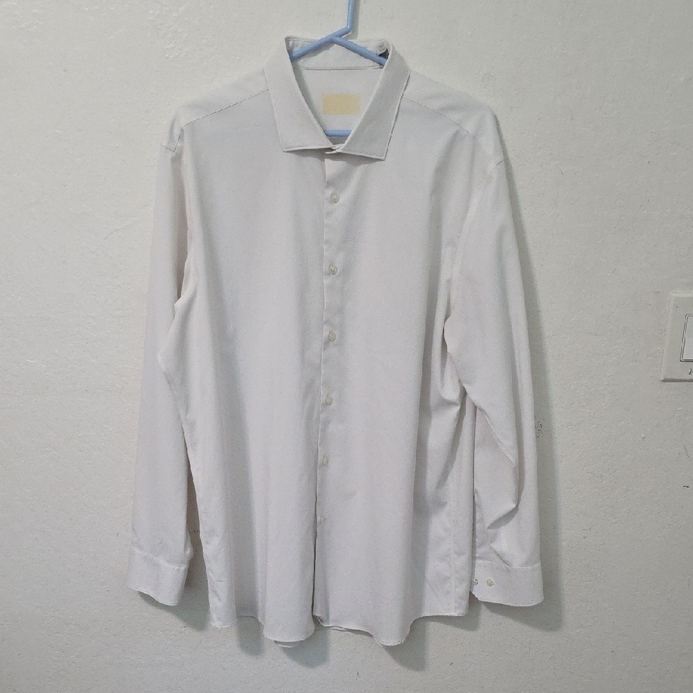 White Classic Dress Shirt Long Sleeve